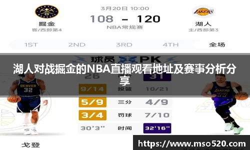 湖人对战掘金的NBA直播观看地址及赛事分析分享